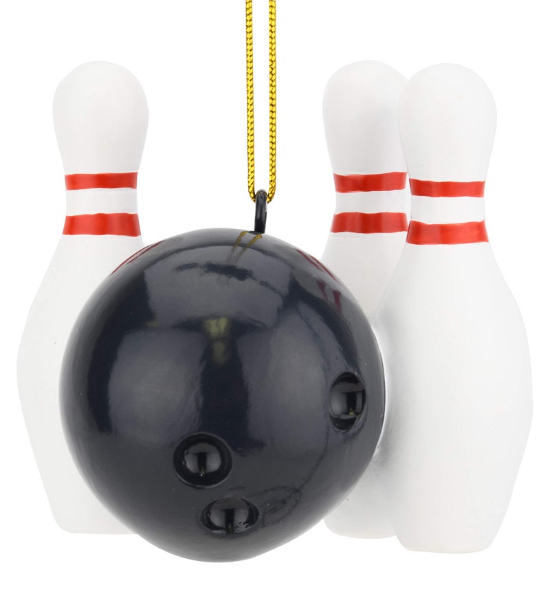 Tree Buddees Bowling Ball and Pins Christmas Ornaments - Image 1